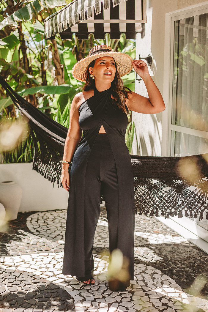 Conjunto Calça Macacão PRETO & BRANCO