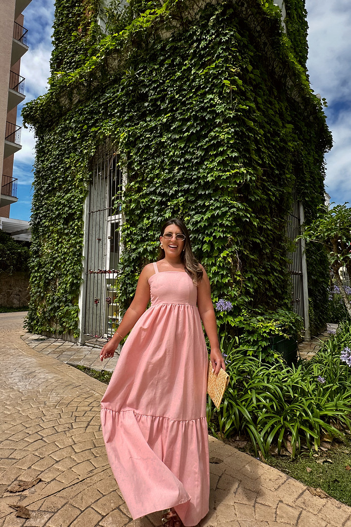Vestido Campanário Rosa chá