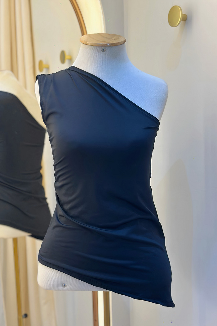 Blusa Ombro Único Preto