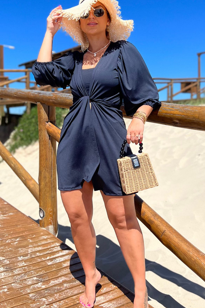 SAIDA DE PRAIA THALIA MANGA BUFANTE LISA