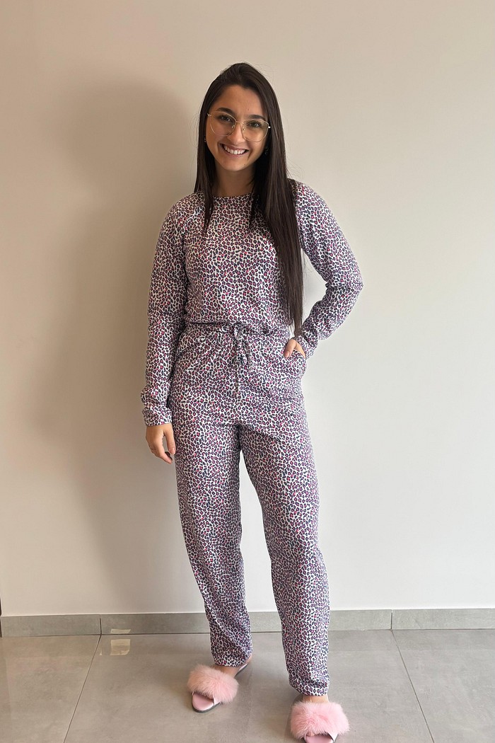 PIJAMA EMILY LONGO BOLSO MALHA PV