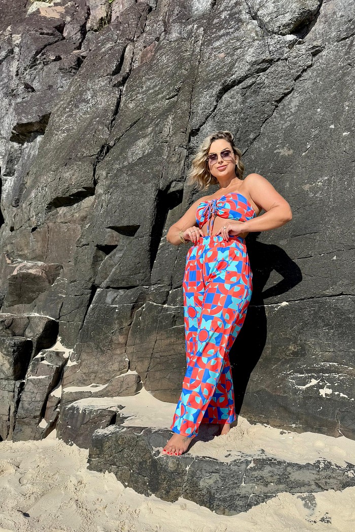 SAÍDA DE PRAIA CALÇA JOICE PANTALONA