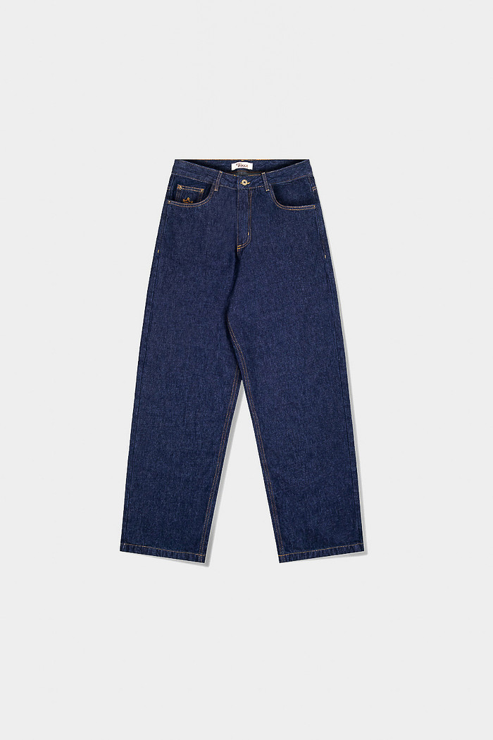 CALÇA JEANS BAGGY RAW DENIM BLUE