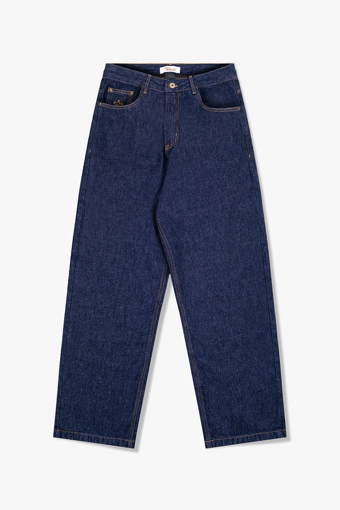 CALÇA JEANS BAGGY RAW DENIM BLUE
