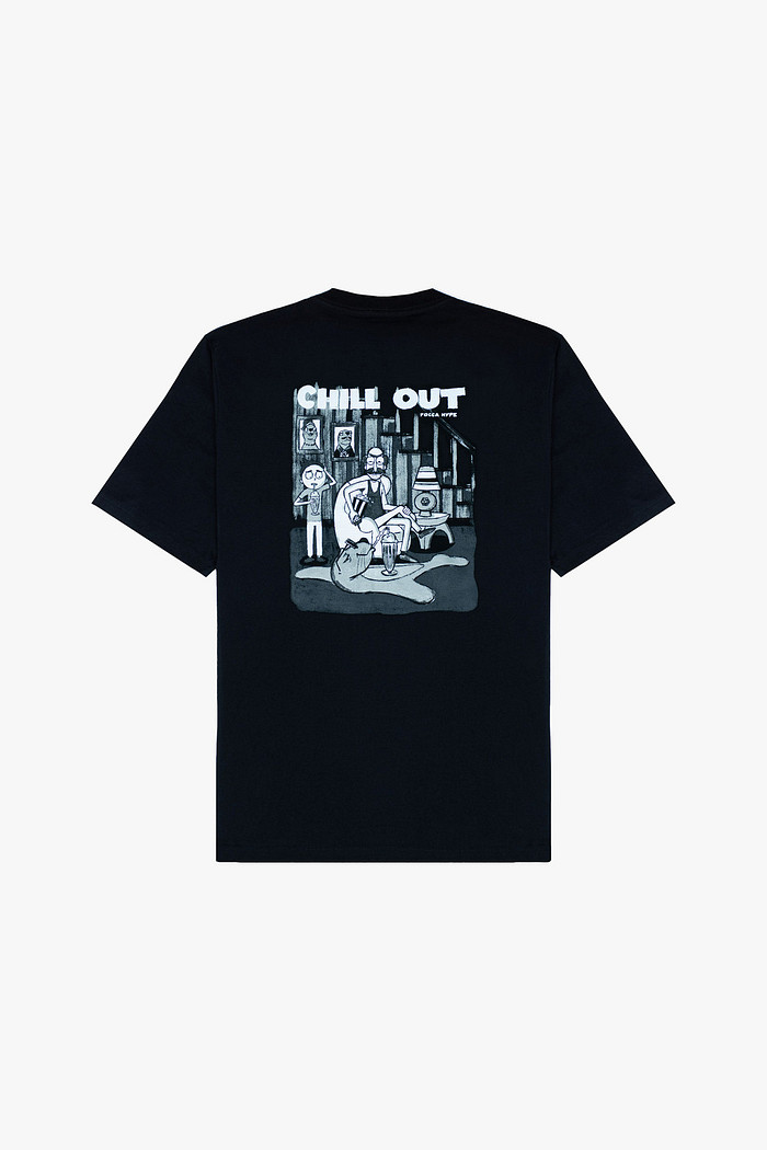 CAMISETA OVERSIZED CHILL OUT PRETA