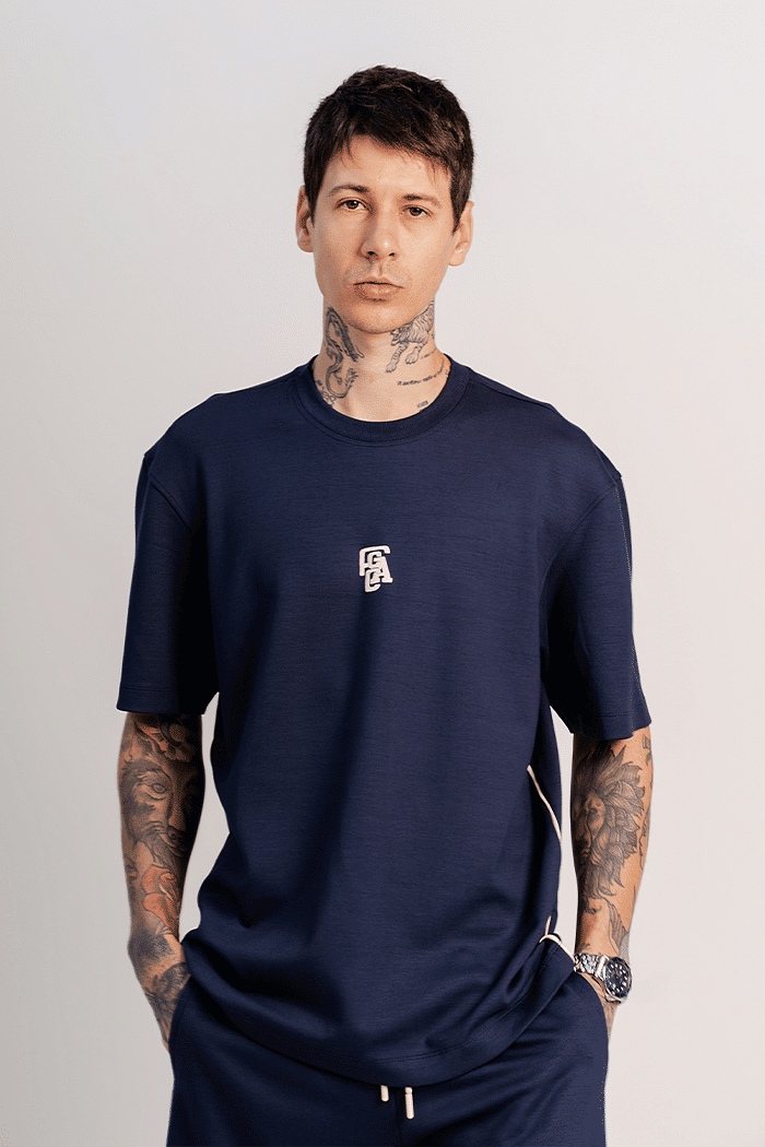 CAMISETA OVERSIZED SPORT CHIC AZUL