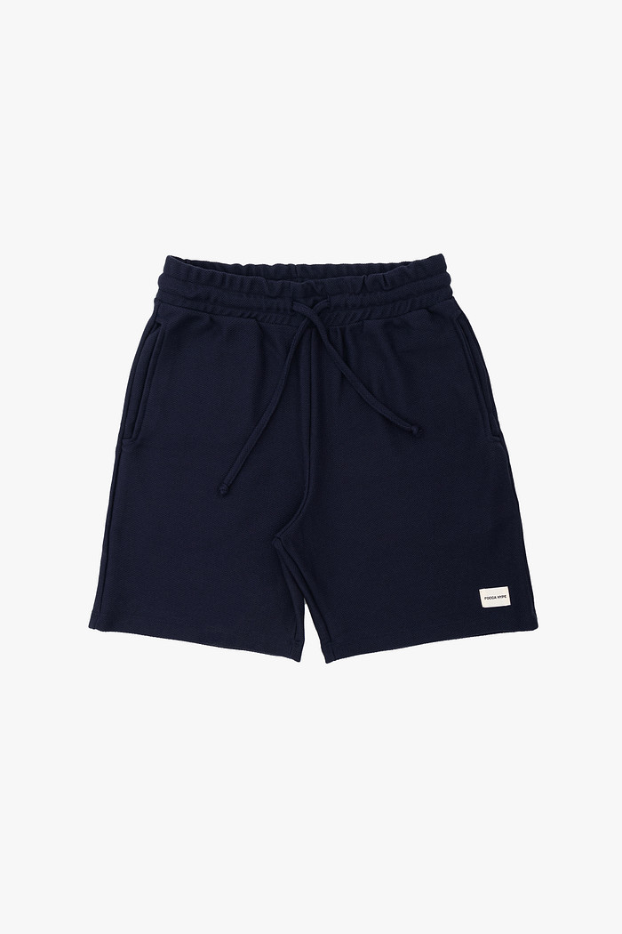 SHORTS MOLETOM ARTISAN AZUL