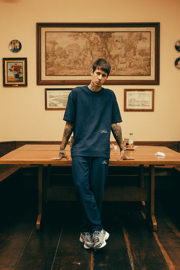 CALÇA RETA EVIDENCE AZUL