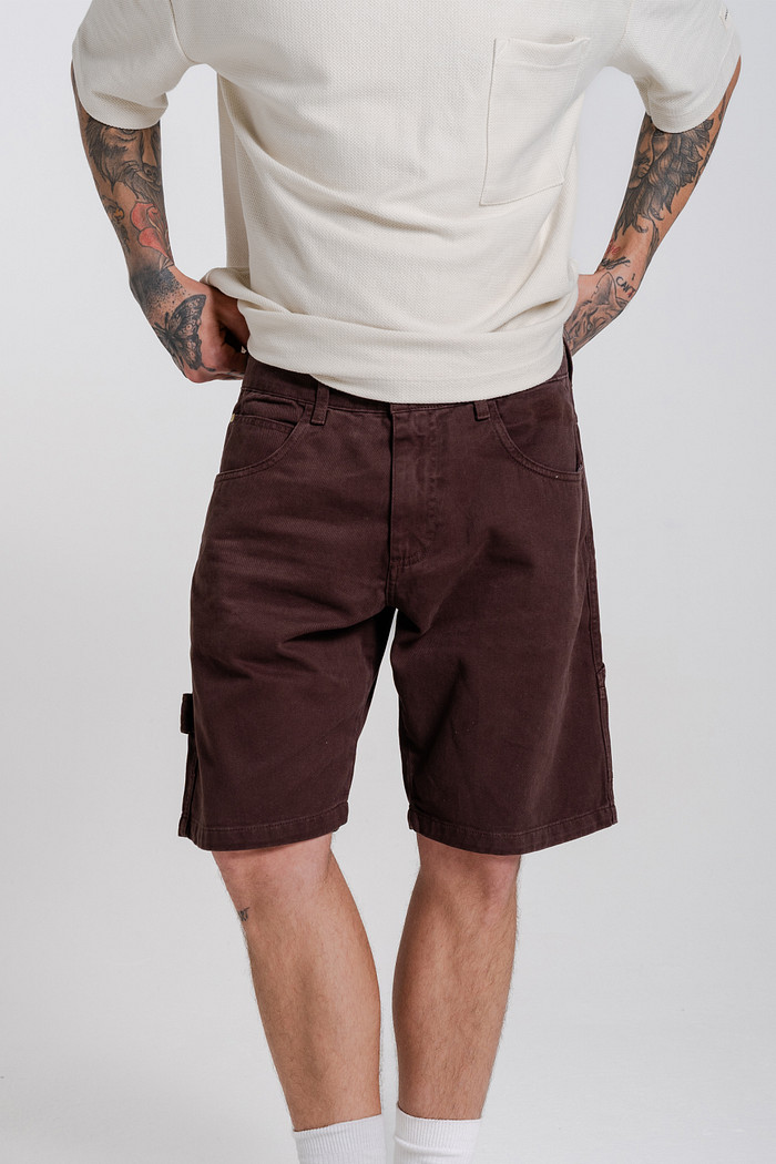 BERMUDA SARJA CARPINTEIRO MARROM