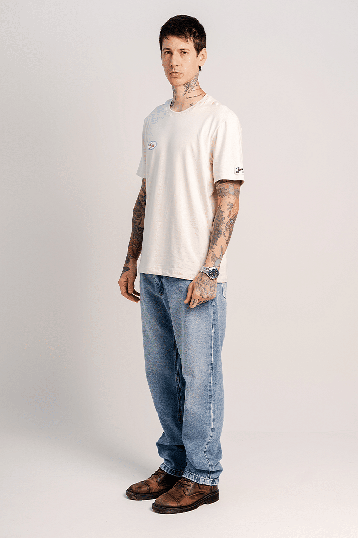 CALÇA JEANS RETA OLD