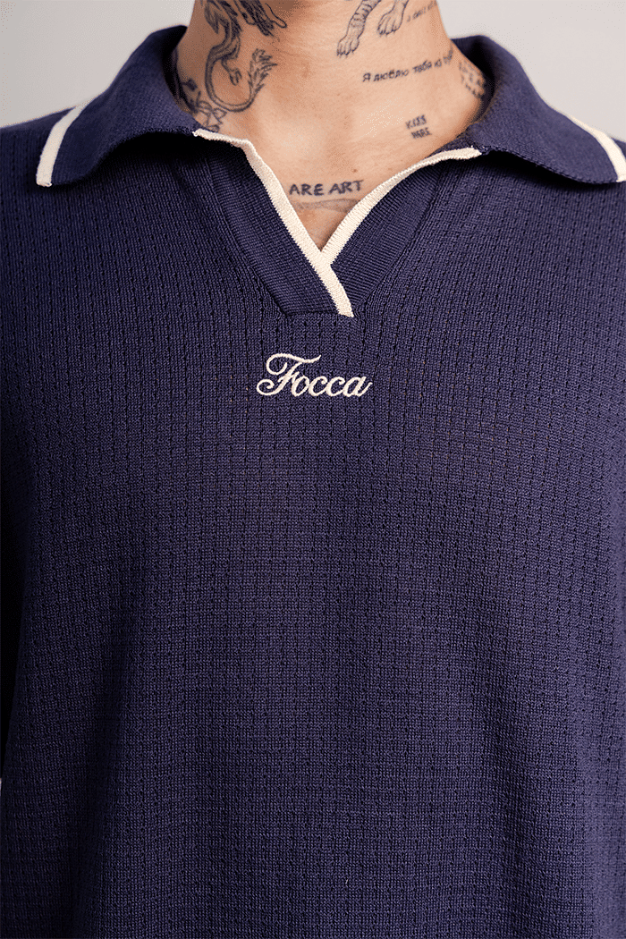 CAMISA POLO TRICOT NAVAL