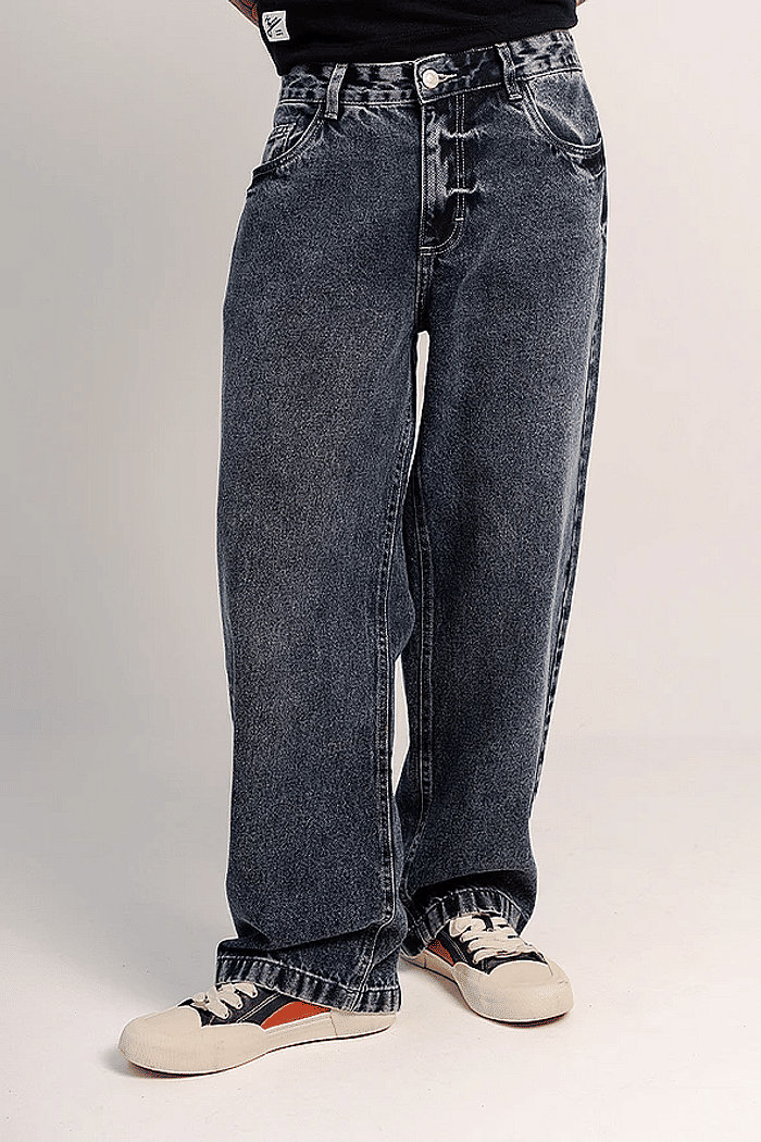 CALÇA JEANS BAGGY DARK