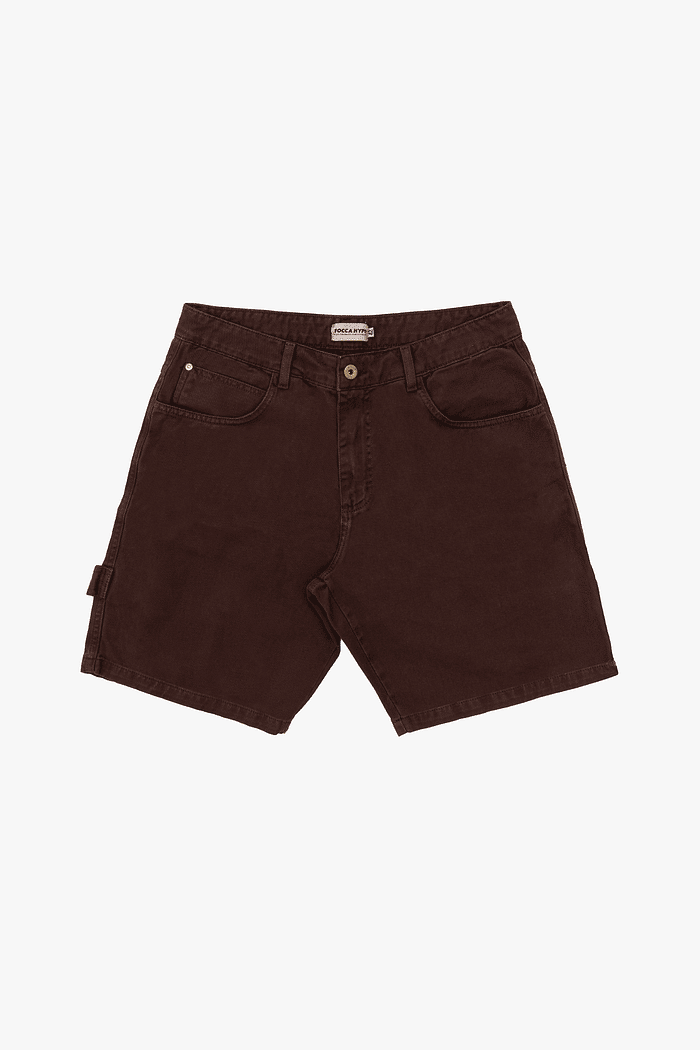 BERMUDA SARJA CARPINTEIRO MARROM