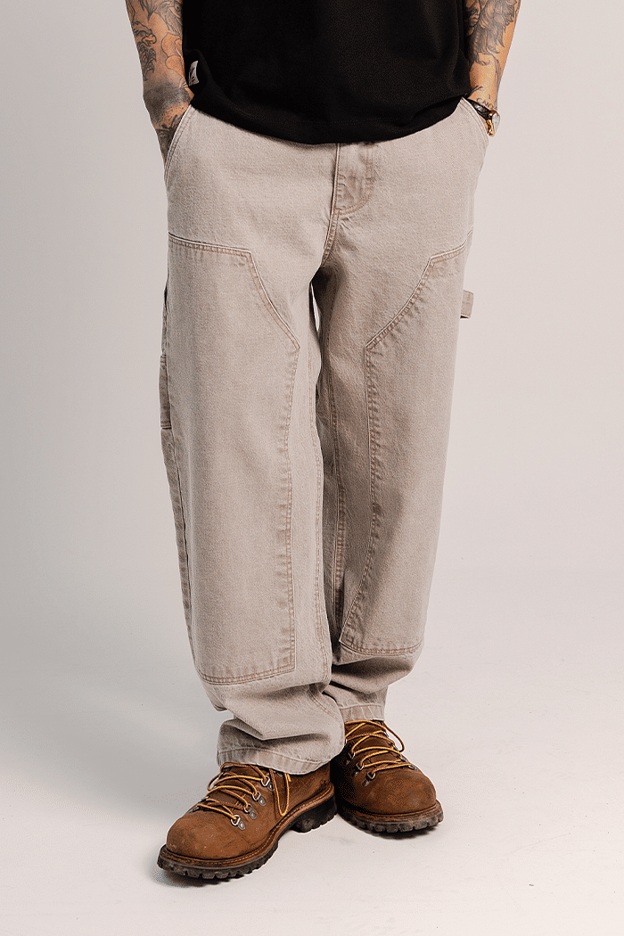 CALÇA SARJA CARPINTEIRO DOUBLE KNEE GREY