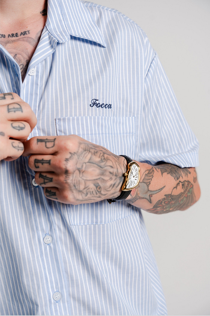 CAMISA BOXY LISTRADA FOCCA