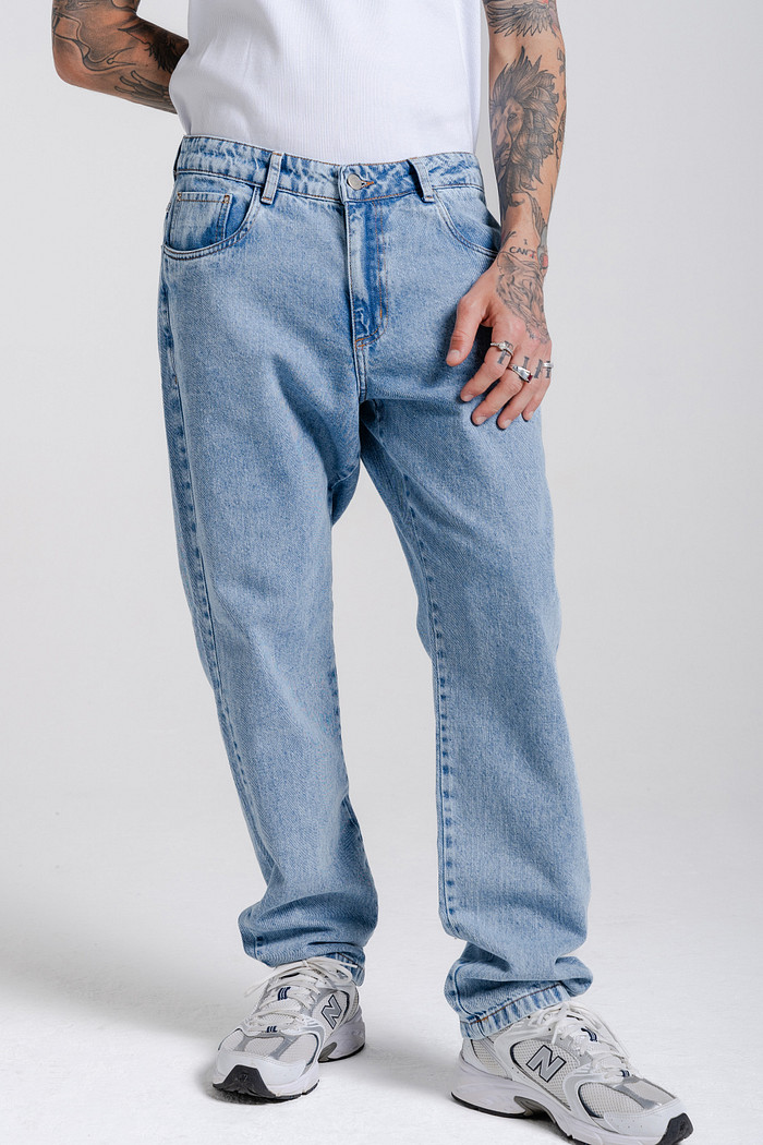 CALÇA JEANS RETA VINTAGE