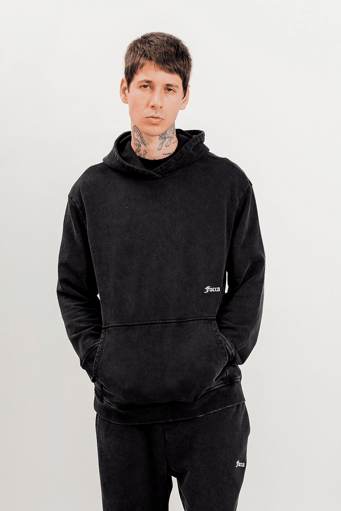 MOLETOM STONED FOCCA BLACK
