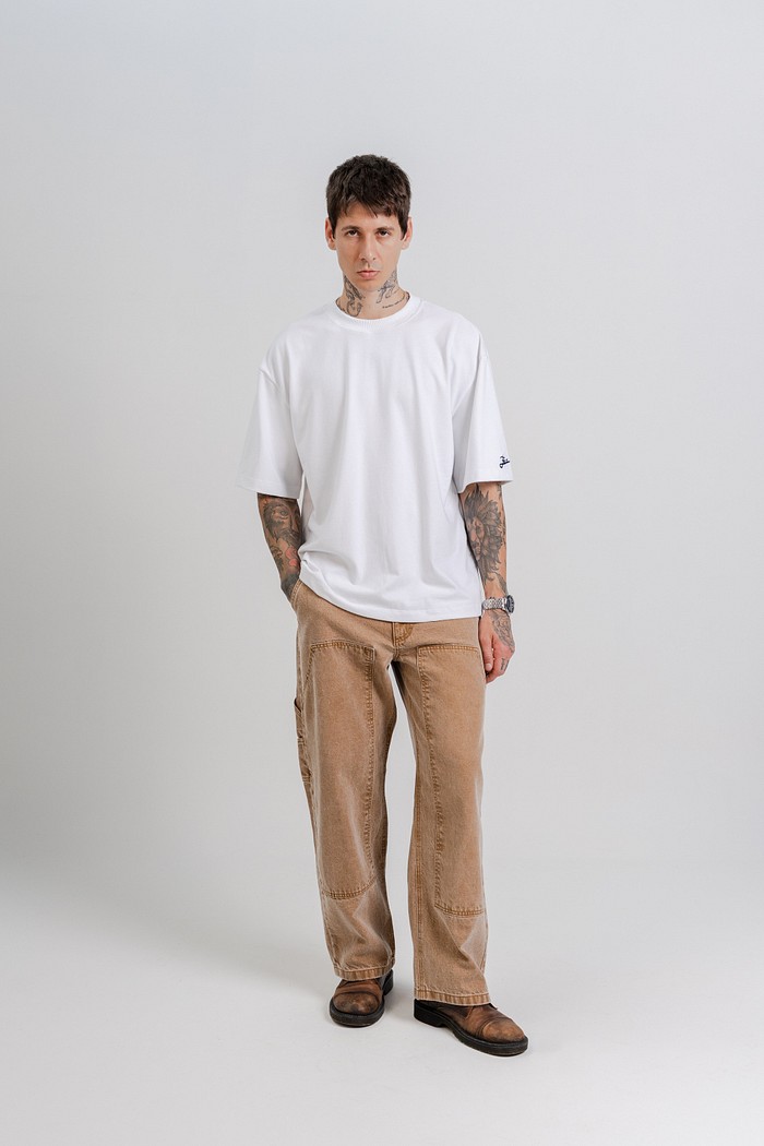 CALCA SARJA BAGGY CARPINTEIRO DOUBLE KNEE