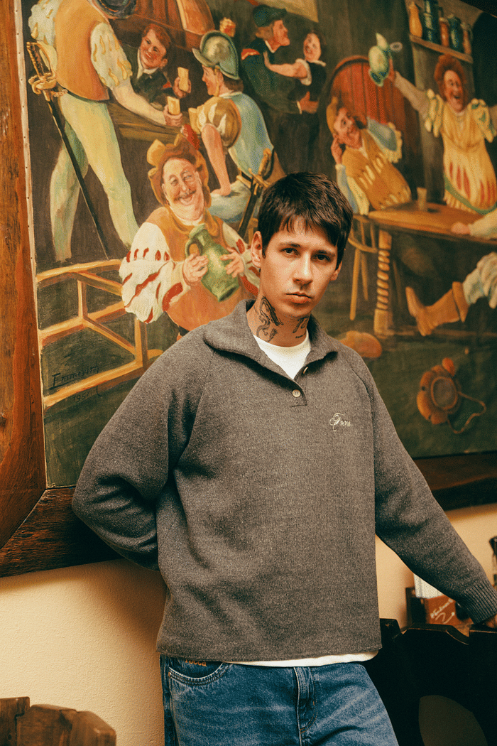 SUÉTER TRICOT POLO FOCCA GRAY