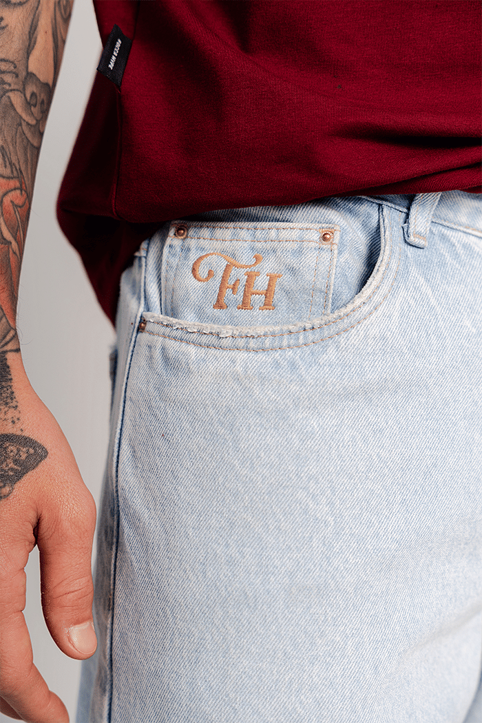 CALÇA JEANS BAGGY LIGHT BLUE