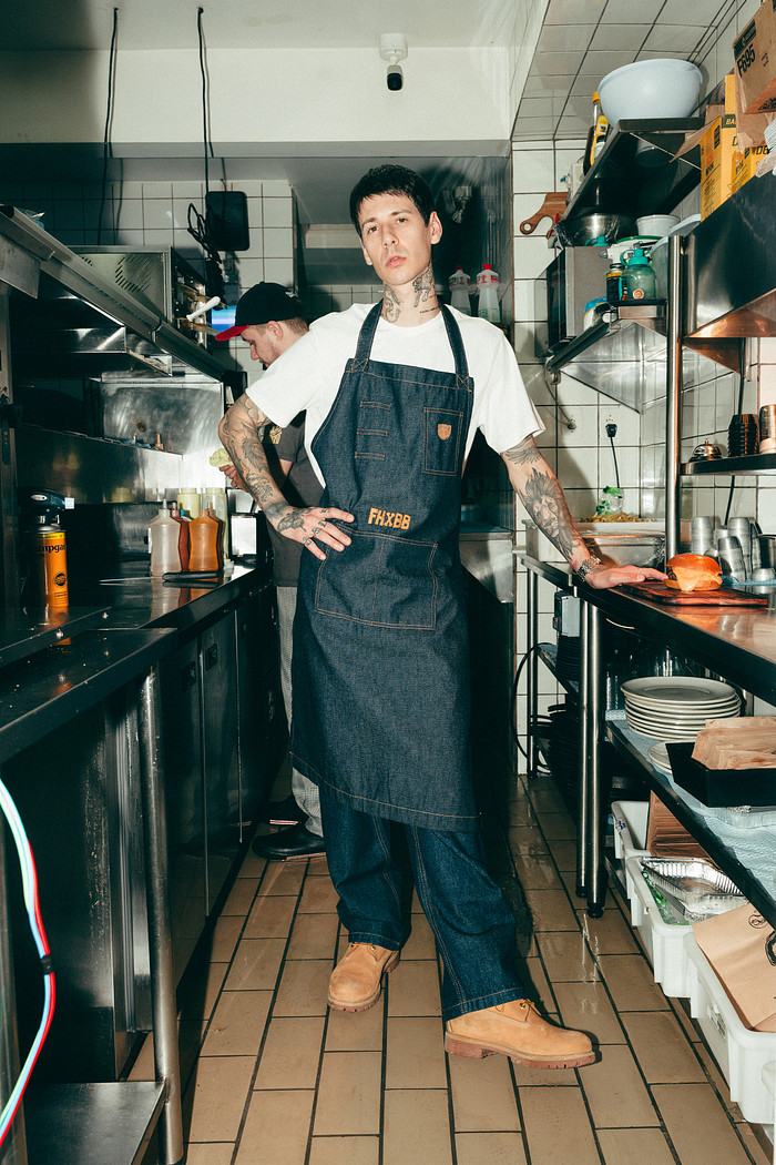 AVENTAL RAW DENIM - COLLAB FHXBB