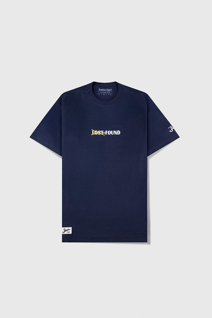 CAMISETA OVERSIZED LOST & FOUND | AZUL MARINHO