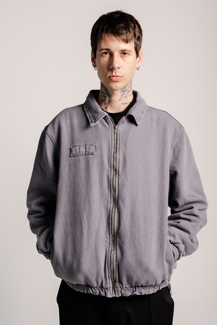 JAQUETA SARJA STONED FH OUTLAW CINZA