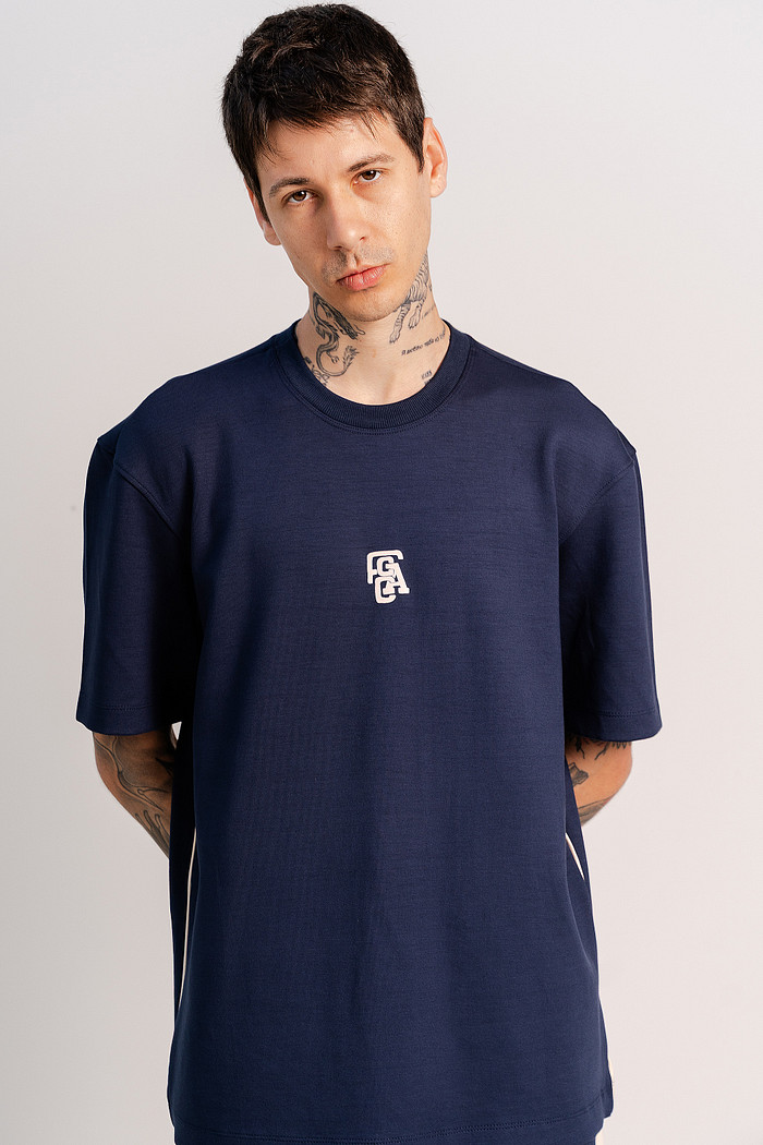 CAMISETA OVERSIZED SPORT CHIC AZUL