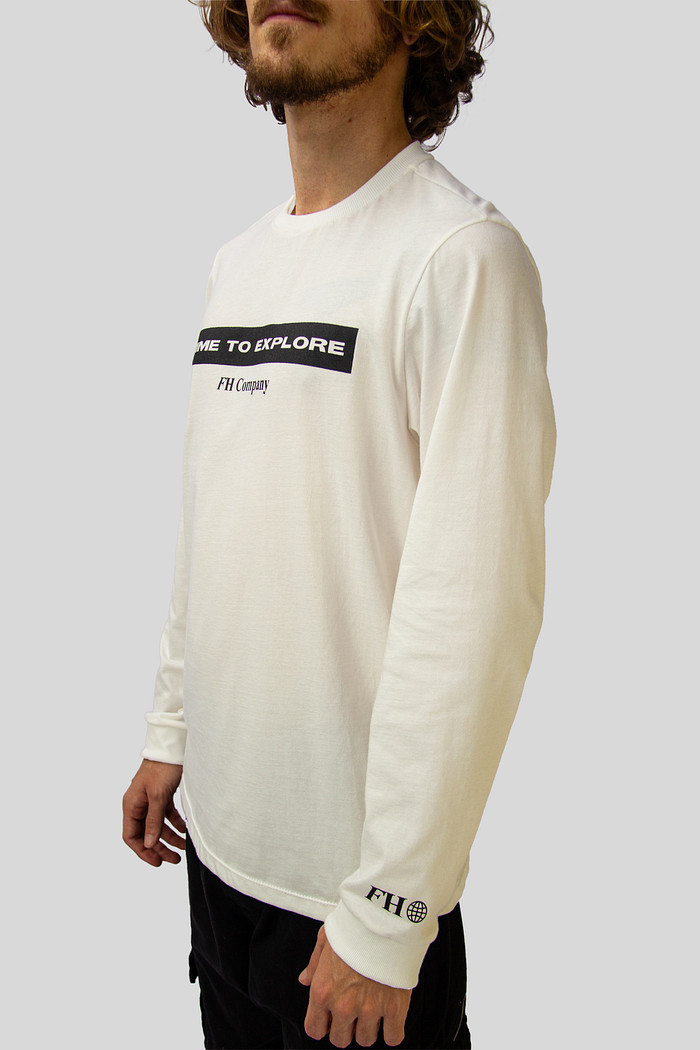 CAMISA LONG LOOSE TIME TO EXPLORE OFF