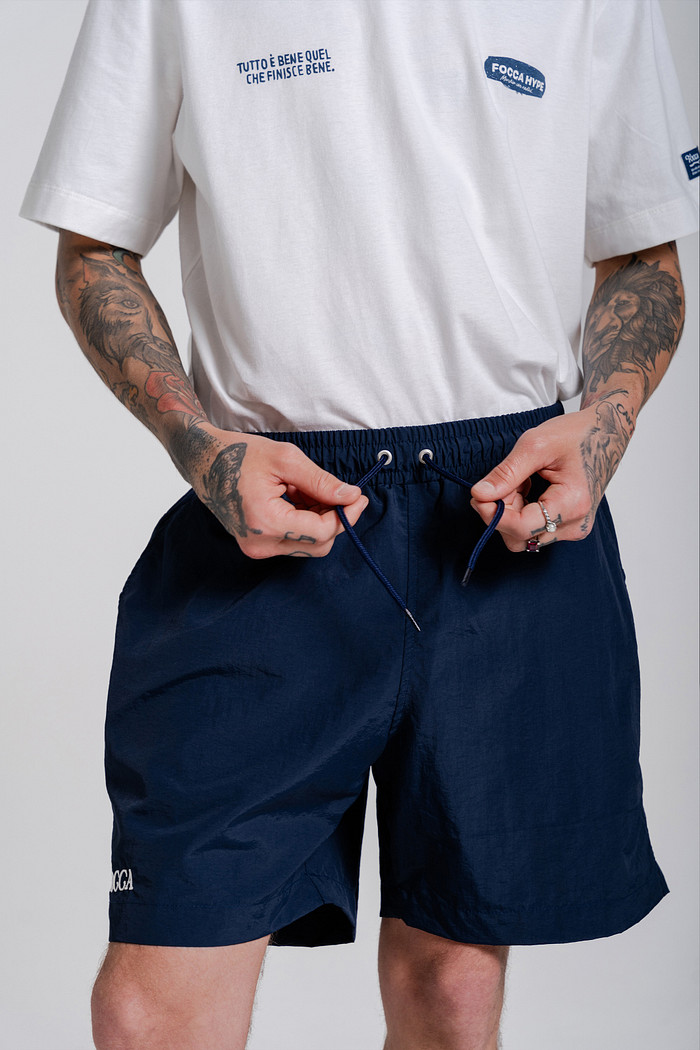 SHORTS POLIAMIDA FOCCA AZUL