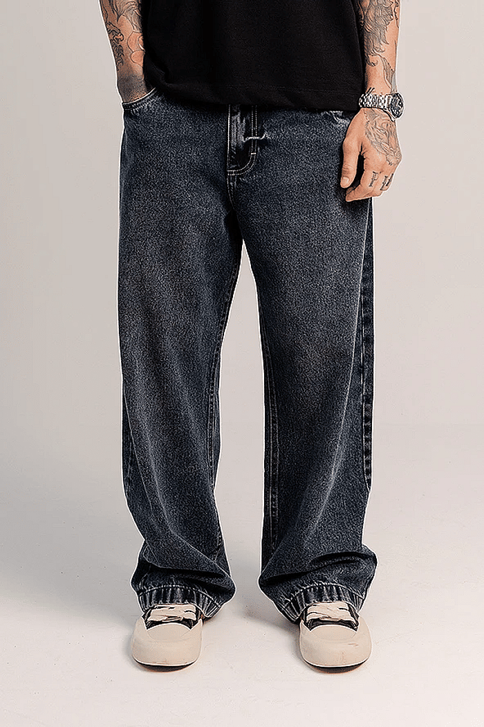 CALÇA JEANS BAGGY DARK