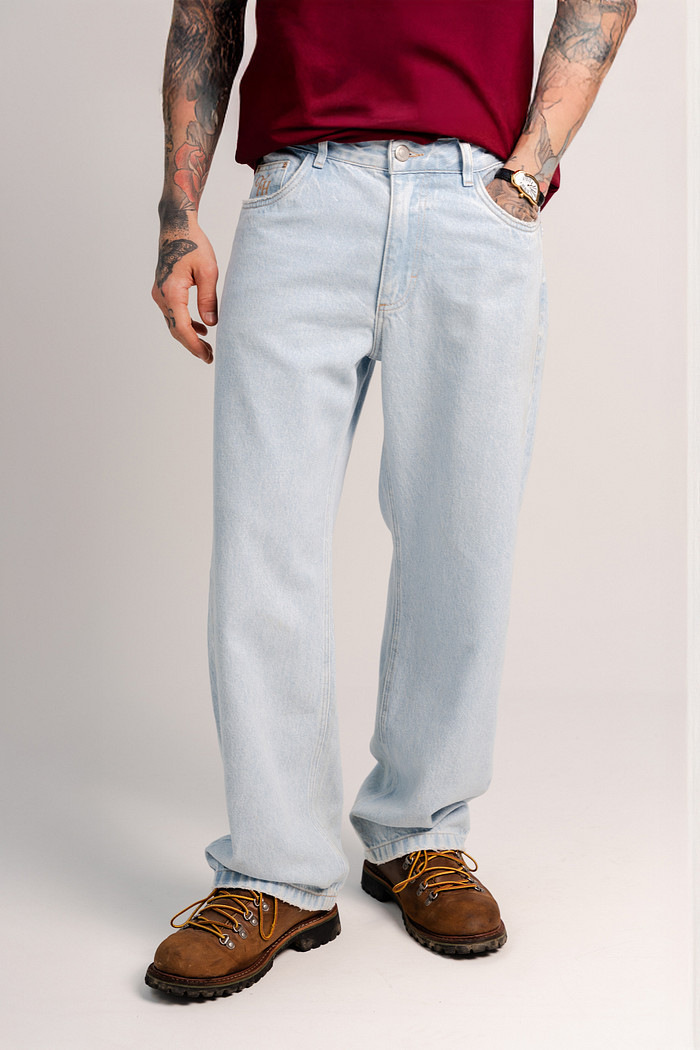 CALÇA JEANS BAGGY LIGHT BLUE | SEGUNDA LINHA