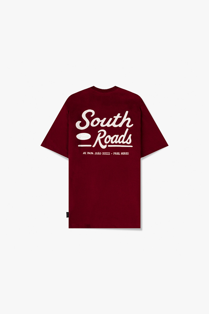 CAMISETA REGULAR SOUTH ROADS BORDÔ (2º LINHA)