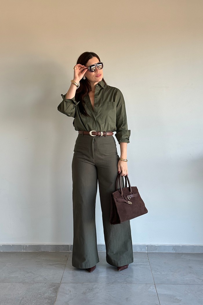 Calça Pantalona Cotton Maria