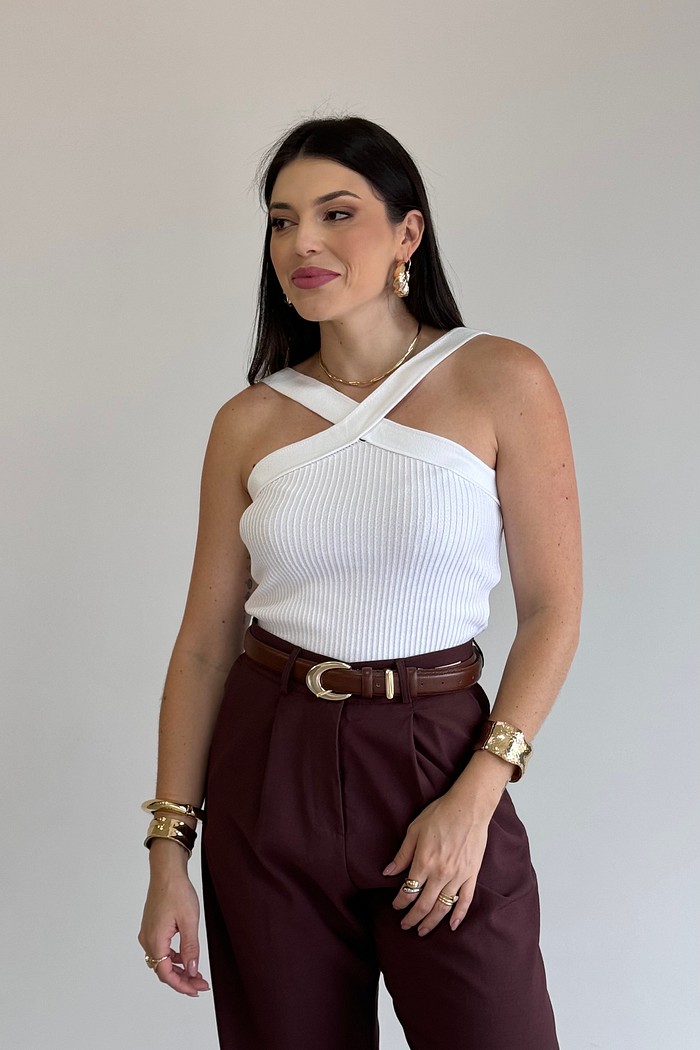 Cropped Cruzado Tricot Lavinia