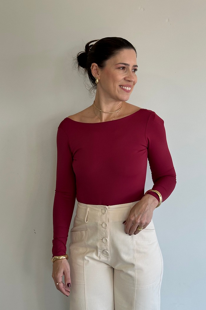 Calça Reta Sarja Ana 