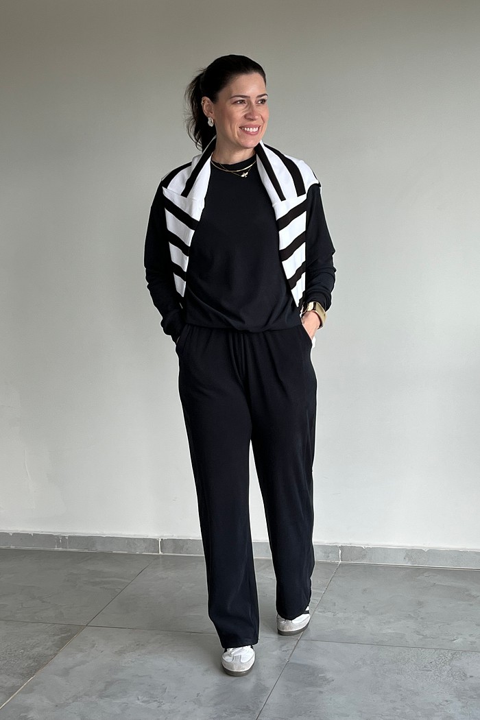 Calça Pantalona Moletinho Jaque