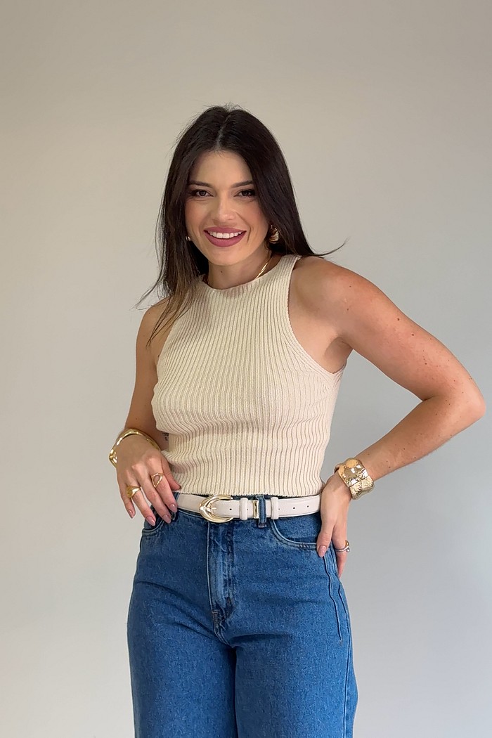 Blusa Regata Tricot Tais