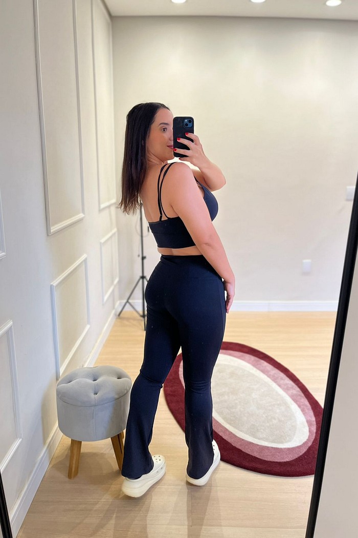 conjunto poliamida preto