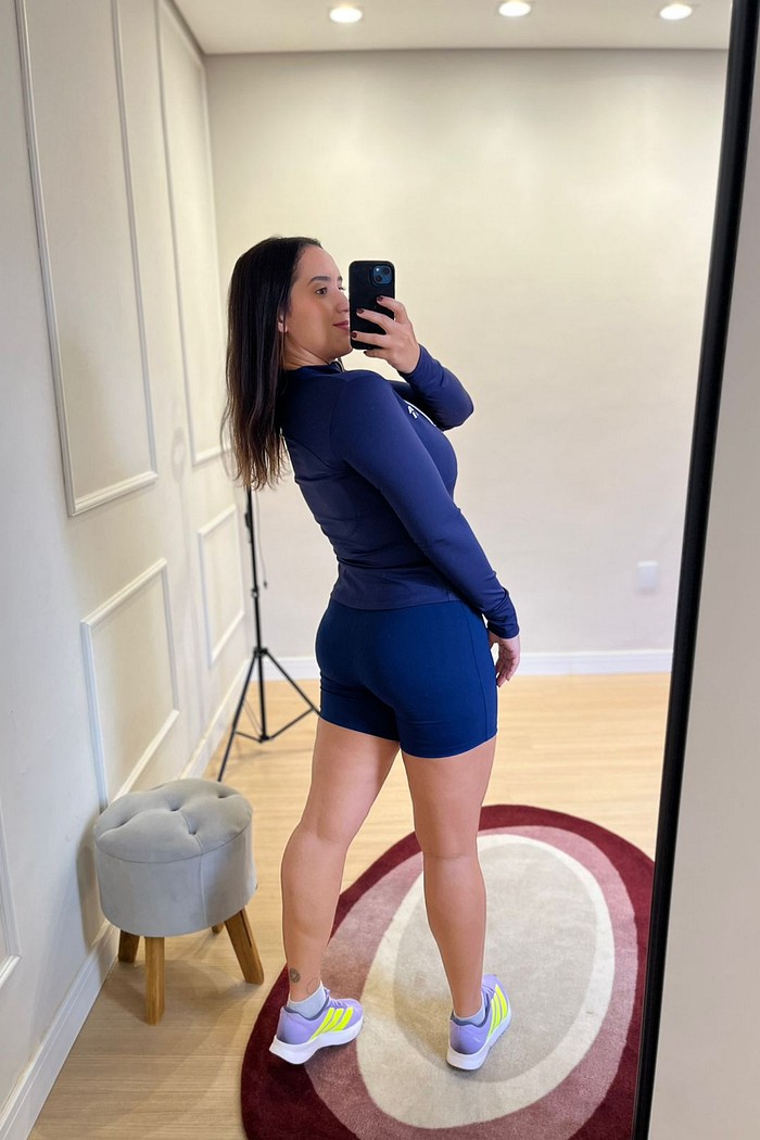 jaqueta aerobic azul marinho