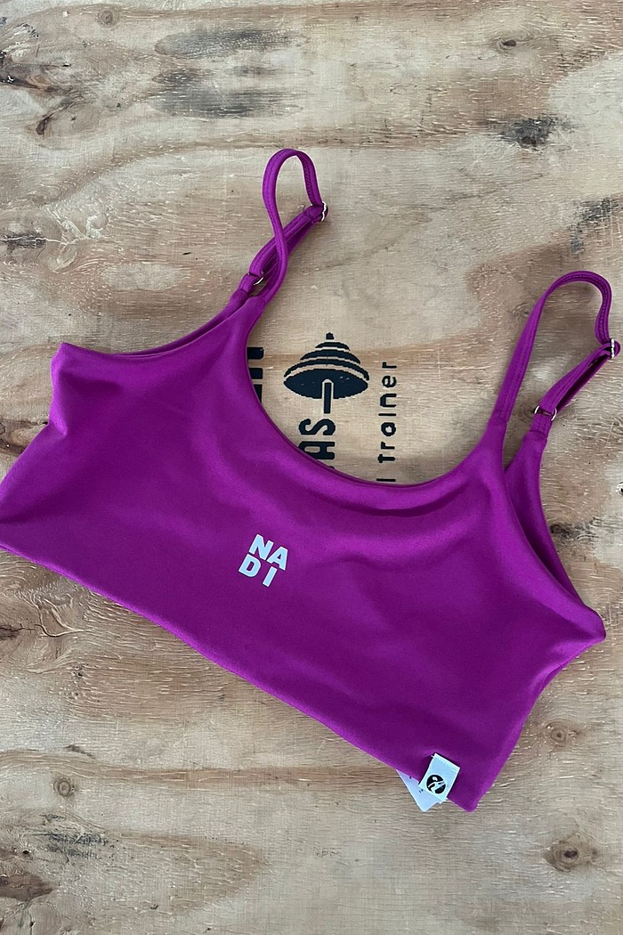 top alça regulável uva