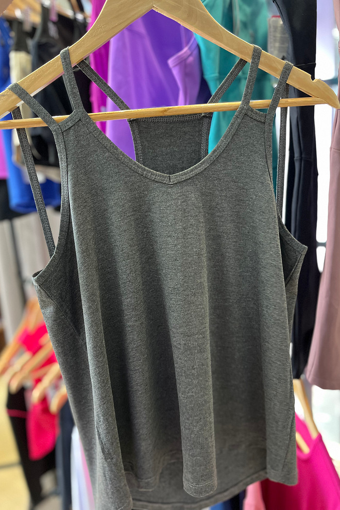 regata alcinha cinza