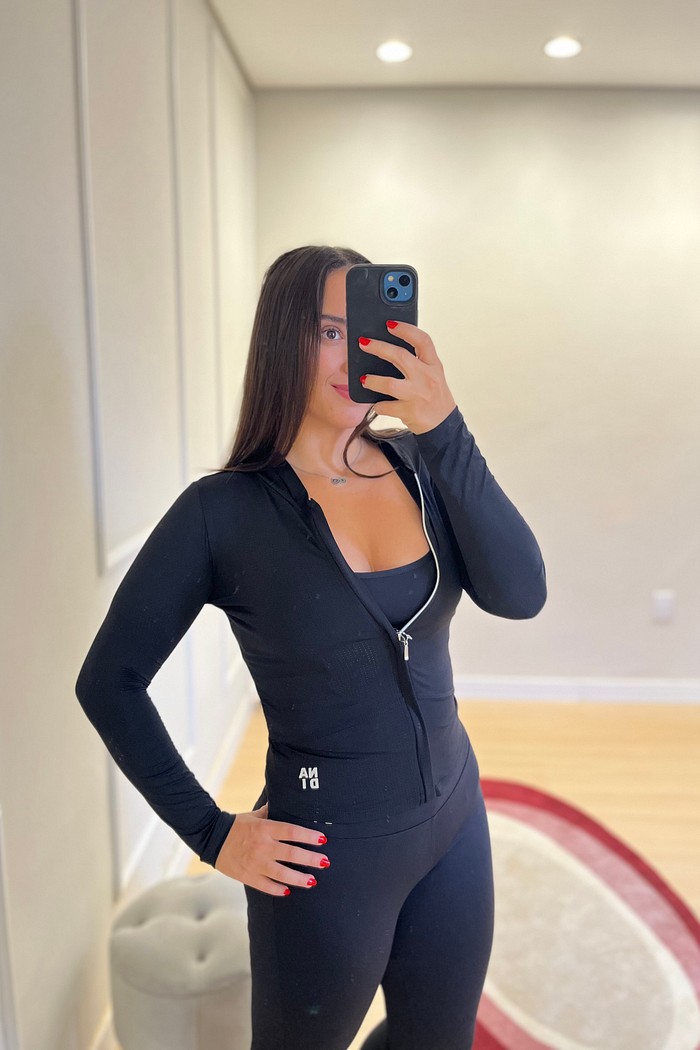 jaqueta capuz aerodry uv50 preta