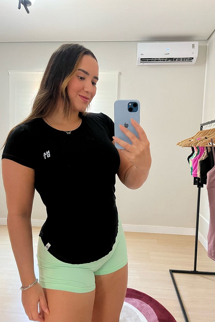 blusa trançada costas preta