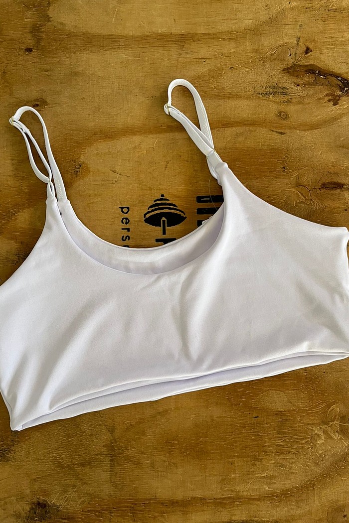 top alça regulavel branco