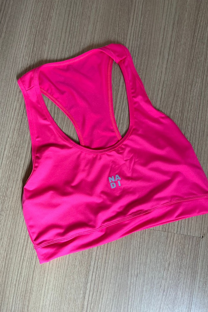 top nadador plus size rosa