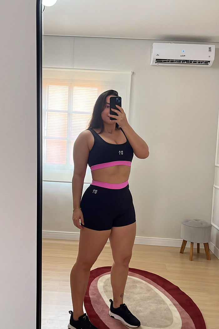 conjunto belly faixa rosa