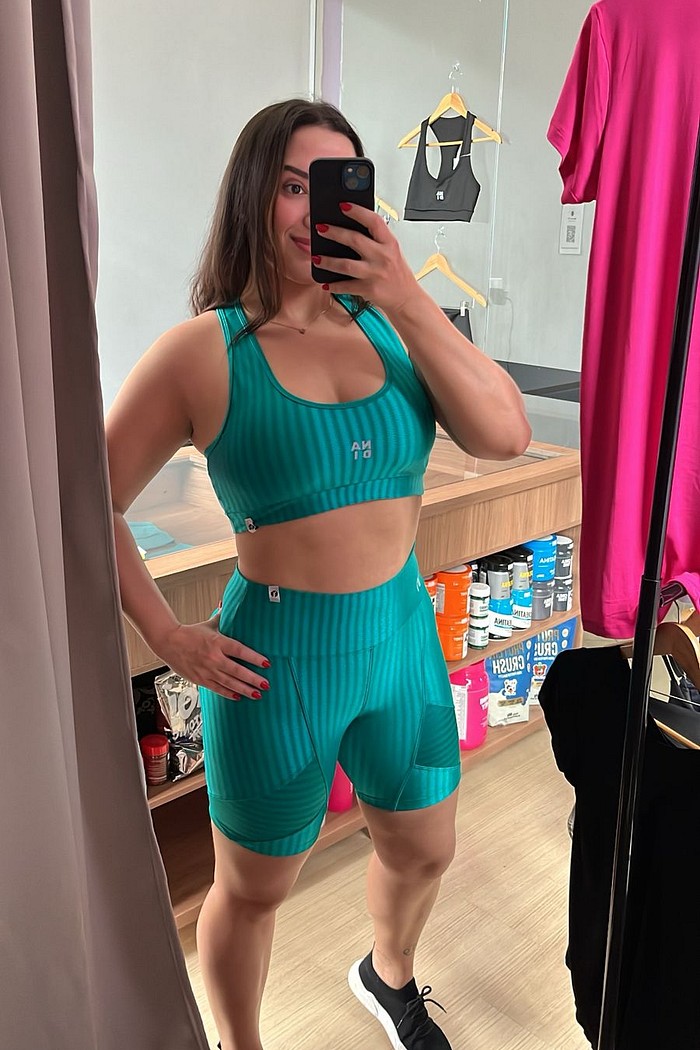 conjunto top e shorts 3D