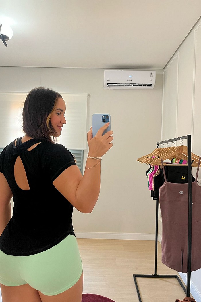 blusa trançada costas preta