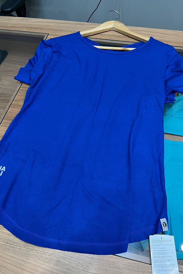 blusa trançada costas royal plus